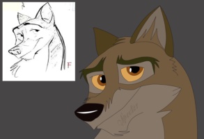 Quick Sketch by Specter_Wolfdog