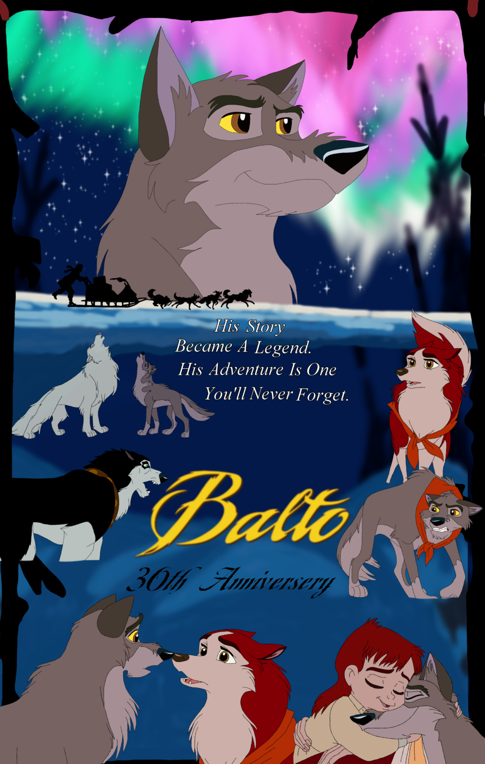 Balto 30th Anniversary Poster by Cooliecat